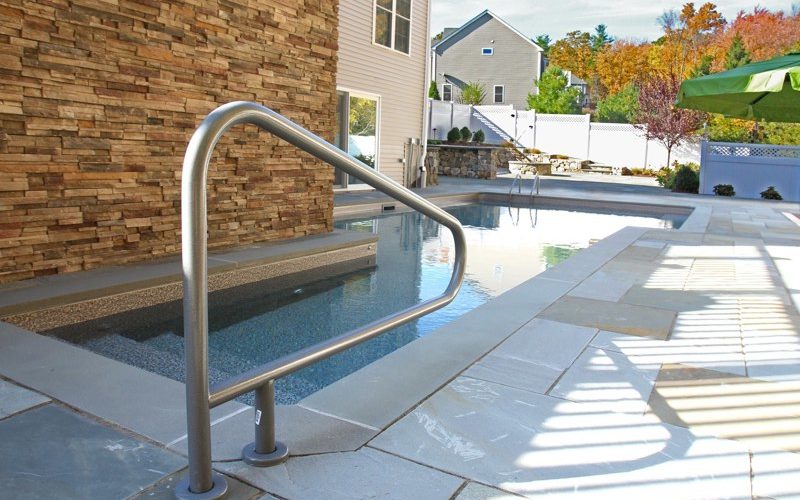 Custom pool installed by Majestic Pools