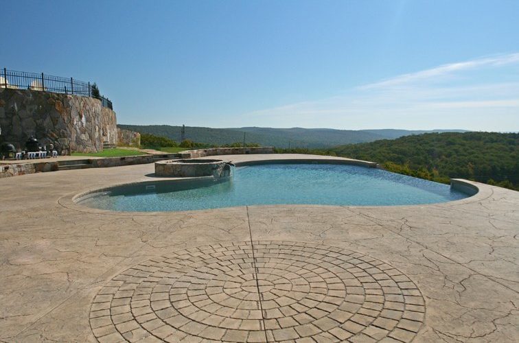 Custom inground pool installed by Majestic Pools