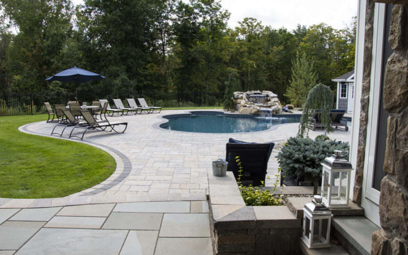 Custom inground pool installed by Majestic Pools