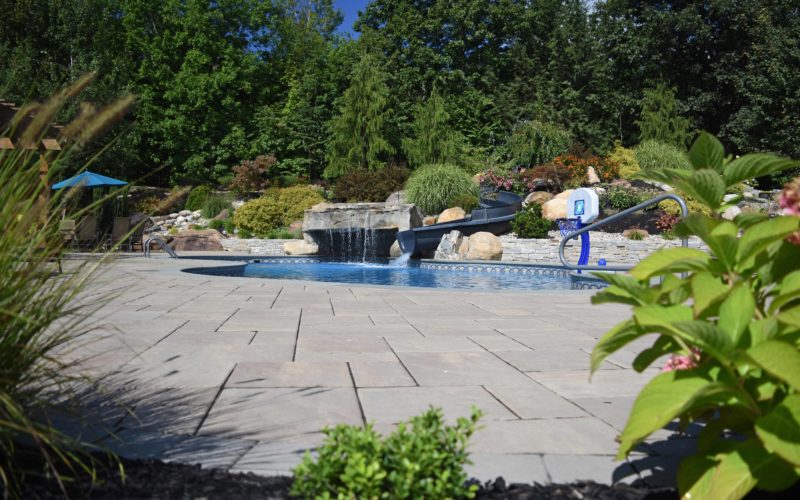 Custom inground pool installed by Majestic Pools