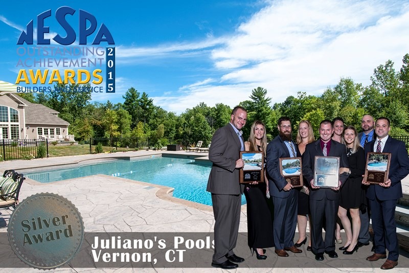 2015_nespa_award_pic This is a picture of Julianao's Pools being awarded the NESPA outstanding achievement award